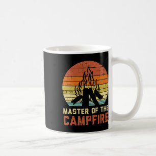 Mug Maître du feu de camp Coucher de soleil Rétro Feu