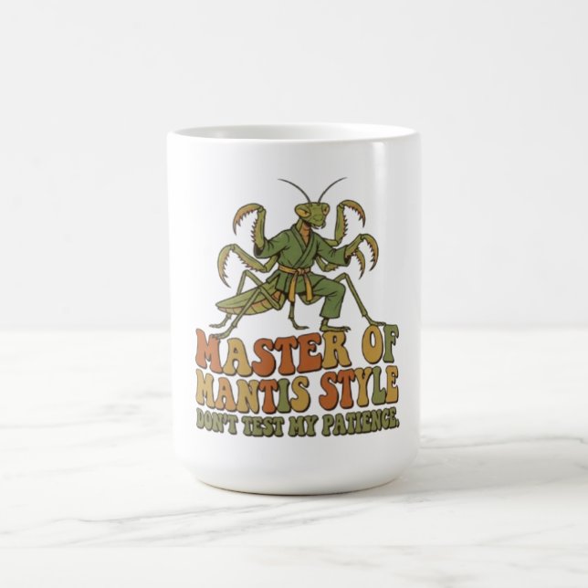 Mug Maître du Karaté de Style Mantis Insecte Drôle d'A (Centre)