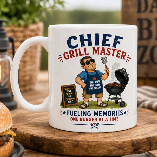Mug Maître Grillier en Chef (Créateur téléchargé)