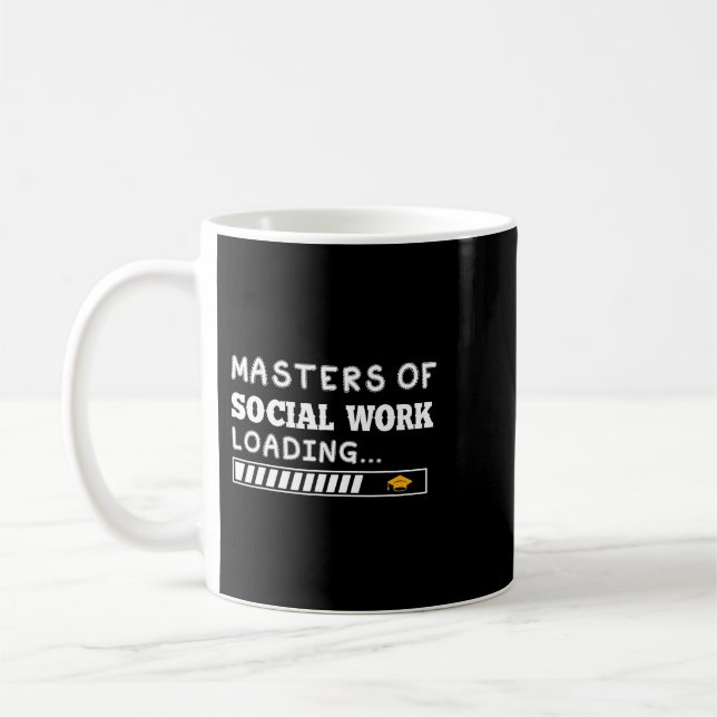 Mug Maîtres De Travail Social MSW Graduation Future So (Gauche)