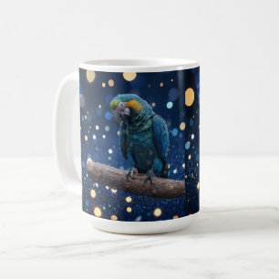 Mug Majesté Bleue : La Macaw Bleue Sur Dreamy Blue Bok