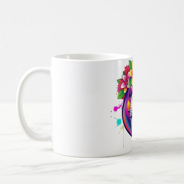 Mug Majesté de Manatee : collier de Couronne florale (Gauche)