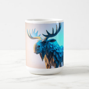 Mug Majesté du orignal bleu