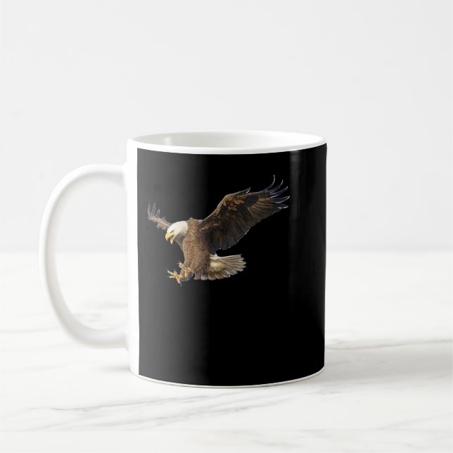 Mug Majestic Flying American Bald Eagle Photo (Gauche)