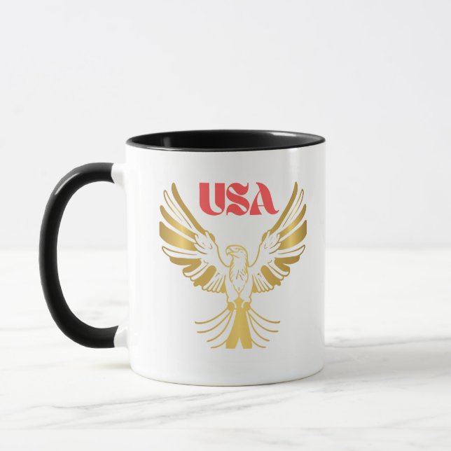 Mug Majestic Golden Eagle USA Emblem (Gauche)
