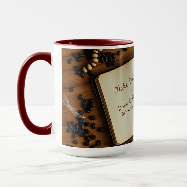 Mug Make Dua, Drink Coffee, Hustle  Islamic Productive (Gauche)