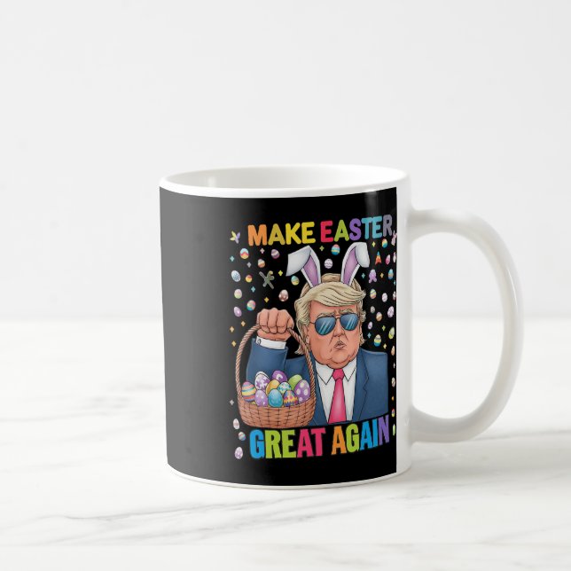 Mug Make Easter Great Again Funny Trump Bunny Spring H (Droite)