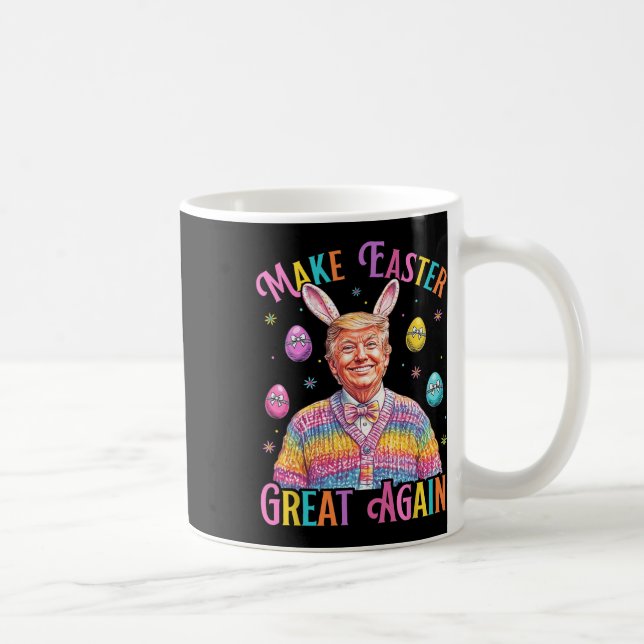 Mug Make Easter Great Again Funny Trump Bunny Spring H (Droite)