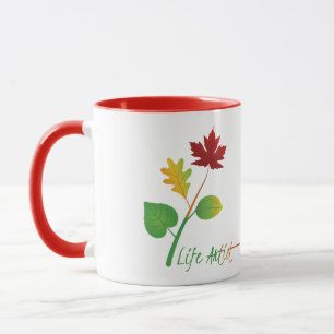 Mug Make Life Art : L'artiste de la vie Slogan inspira