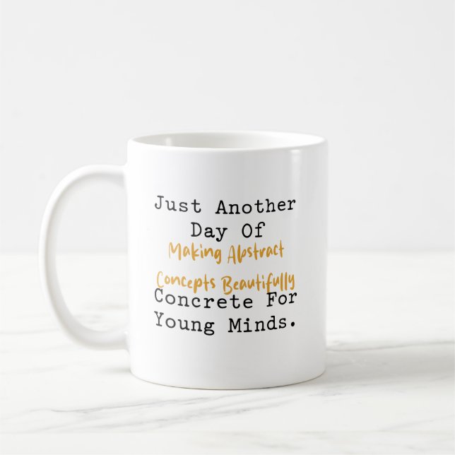 Mug Making Abstract Concepts Concrete Math Teacher (Gauche)