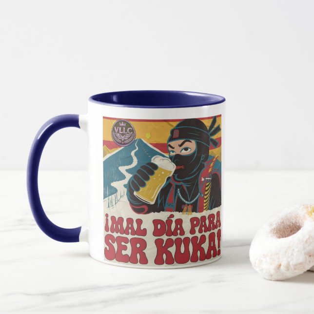 Mug ¡Mal Día Para Ser Kuka! Argentina Politics Funny N (Avec donut)