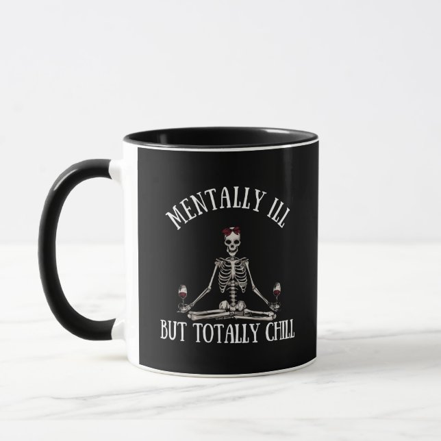 Mug Mal, mais totalement cool citations drôles (Gauche)