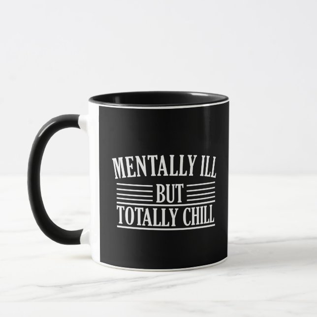 Mug Mal, mais totalement cool citations drôles (Gauche)