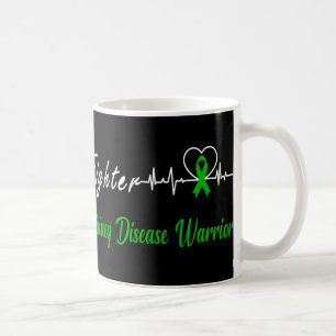 Mug Maladie du rein Guerrier Heartbeat Combattre Green