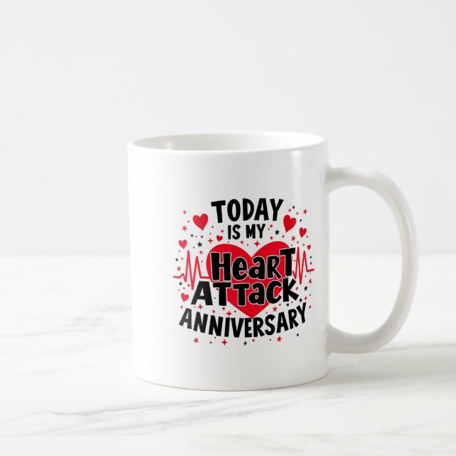 Mug Maladies cardiaques ouvertes Anniversaire de crise (Droite)