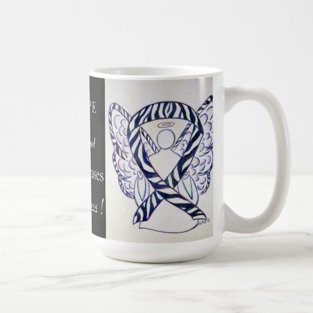 Mug Maladies rares Sensibilisation Ruban Angel Musique (Droite)