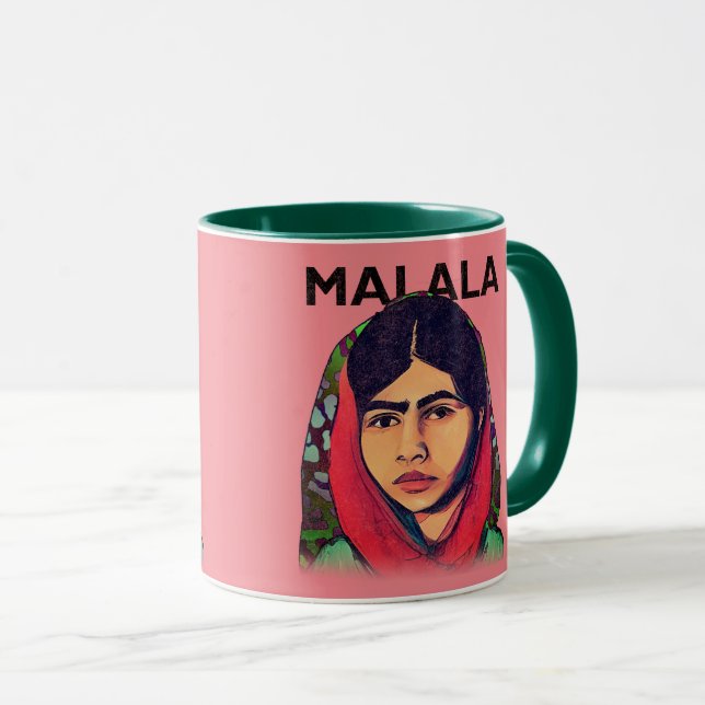 Mug Malala Yousafzai, Art féministe Inspirant (Devant droit)