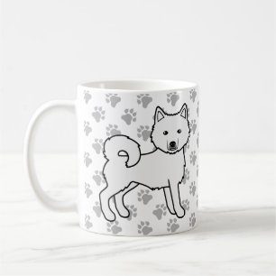 Mug Malamute d'Alaska blanc, chien mignon et pattes