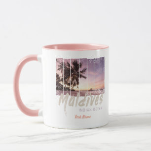 Mug Maldives Indian Ocean vintage sunset