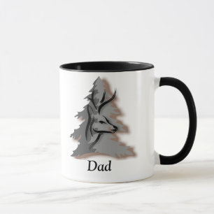 Mug Mâle dans le nom de coutume en bois