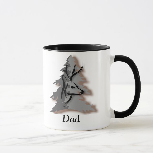 Mug Mâle dans le nom de coutume en bois (Droite)