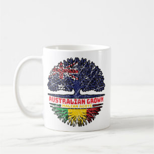Mug Mali Australie Australie drapeau des racines des a