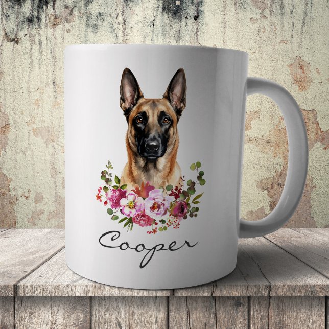 Mug Malinois belge à l'aquarelle (Créateur téléchargé)