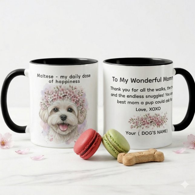 Mug Maltais ma dose quotidienne de bonheur (Créateur téléchargé)