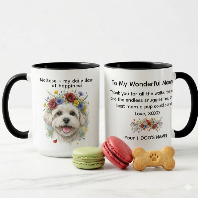 Mug Maltais ma dose quotidienne de bonheur (Créateur téléchargé)