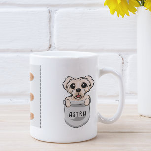 Mug Maltais Mignon Personnalisé pour Amateur de Chiens