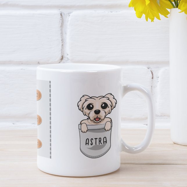 Mug Maltais mignon personnalisé pour l'entraîneur Amou (Créateur téléchargé)
