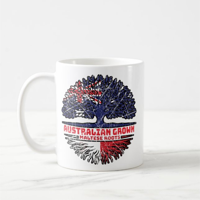 Mug Malte Maltais Australie Australie drapeau des raci (Gauche)