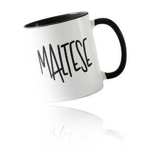 Mug Maltese Chic, Police et Police Grand Taille Mince 