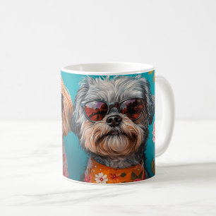 Mug Malti Tzu avec Roses de la Saint-Valentin