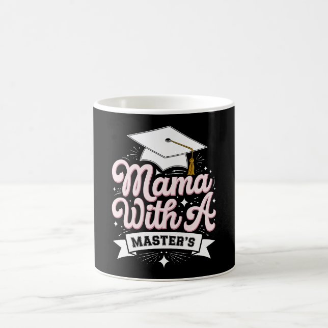 Mug Mama avec une maîtrise Diplôme Maman (Centre)