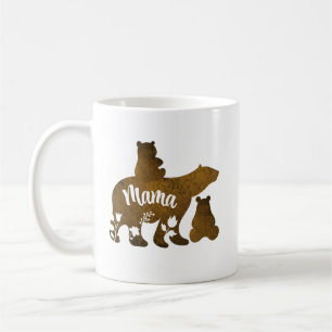 Mug Mama Bear avec 2 Cubs Maman de deux