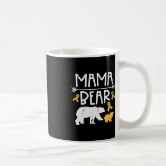 Mug Mama Bear Childhood Cancer Ribbon Awareness Maman