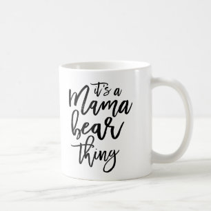 Mug Mama Bear Maman Mère Typographie
