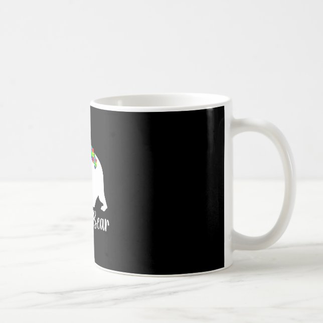 Mug Mama Bear Soutien Mois de la sensibilisation à l'a (Droite)