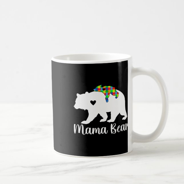Mug Mama Bear Support Sensibilisation sur l'autisme Mo (Droite)
