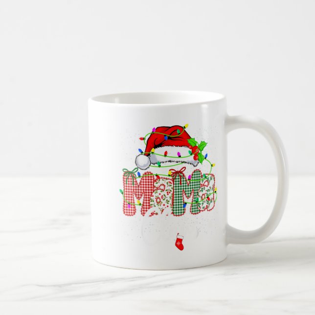 Mug Mama Claus Shirt Christmas Lights Pajama Family Ma (Droite)