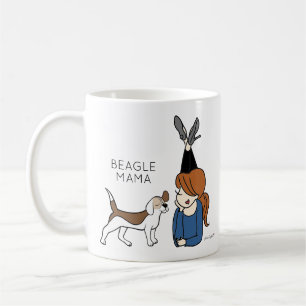 Mug Mama Coffee Mug, Beagle personnalisé