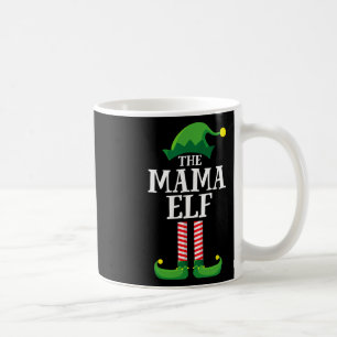 Mug Mama Elf Matching Family Group Fête de Noël maman
