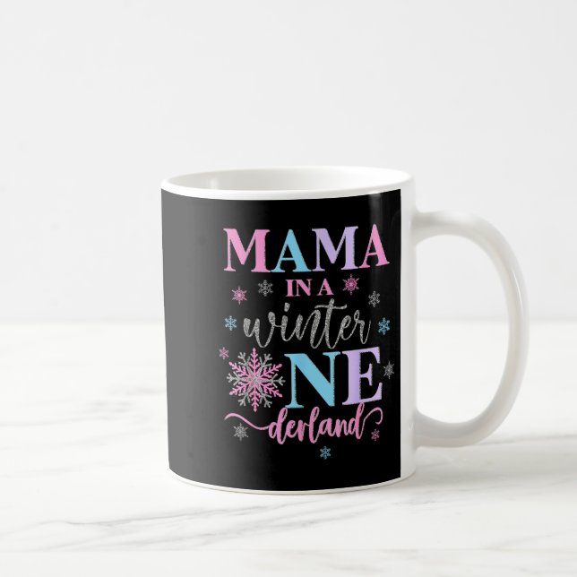 Mug Mama In A Winter Onederland Birthday Girl Sweet Sn (Droite)