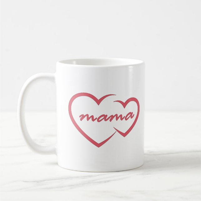 Mug Mama love cadeau de la fête des mères pour le meil (Gauche)