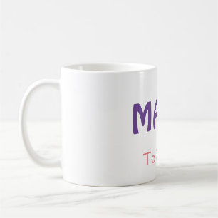 Mug Mama mères heureuses rétro violet ajouter du texte