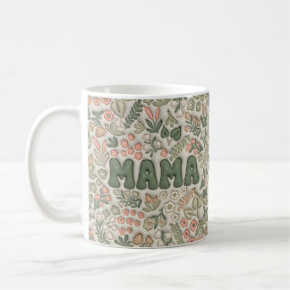 Mug Mama Motif Floral Bohème