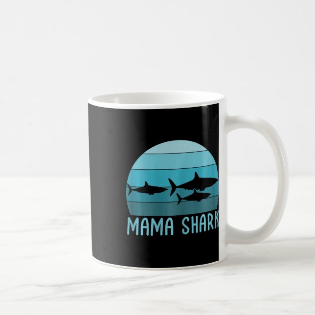 Mug Mama Shark Maman of 2 Mother's Day (Droite)