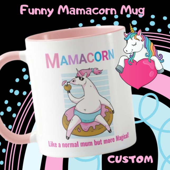 Mug Mamacorn comme une maman normale mais plus magique (Créateur téléchargé)