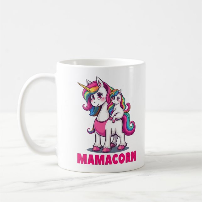 Mug Mamacorn - La Magique Unicorne Maman (Gauche)